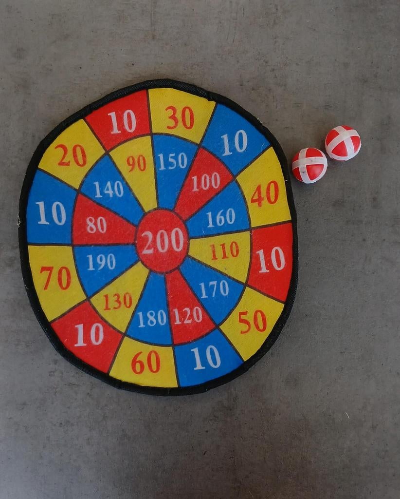 Klittenband darts spel, Ophalen of Verzenden, Gebruikt