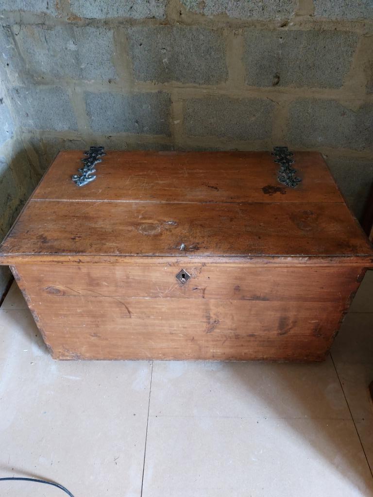 Coffre en chêne, 50 à 100 cm, Enlèvement, Utilisé, Chêne
