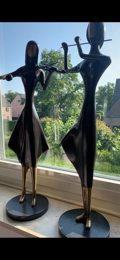 BEELDJES IN BRONS, Antiek en Kunst, Ophalen, Brons