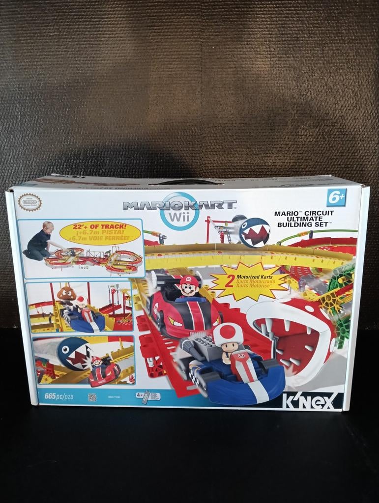 Mario Kart Wii K'nex, Racen en Vliegen, 2 spelers, Ophalen of Verzenden, Zo goed als nieuw