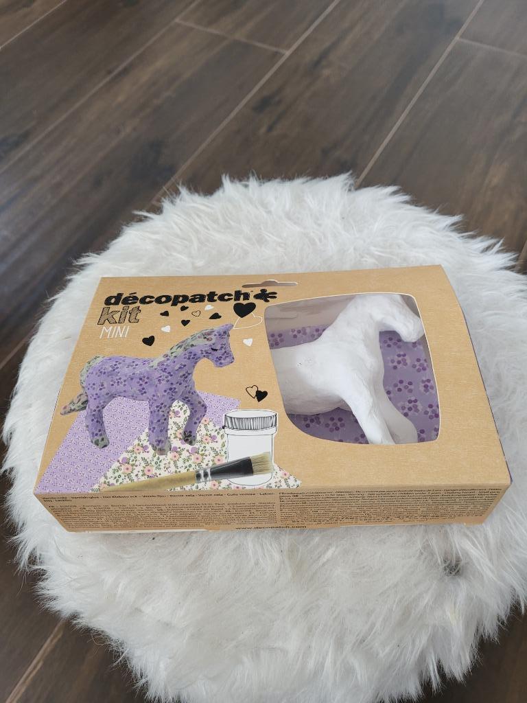 Decopatch kit bricolage mini cheval neuf, Enlèvement, Neuf, Bois, Bricolage