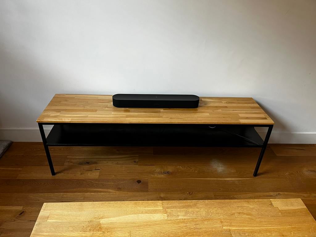 Meuble TV en bois massif, Enlèvement, Comme neuf