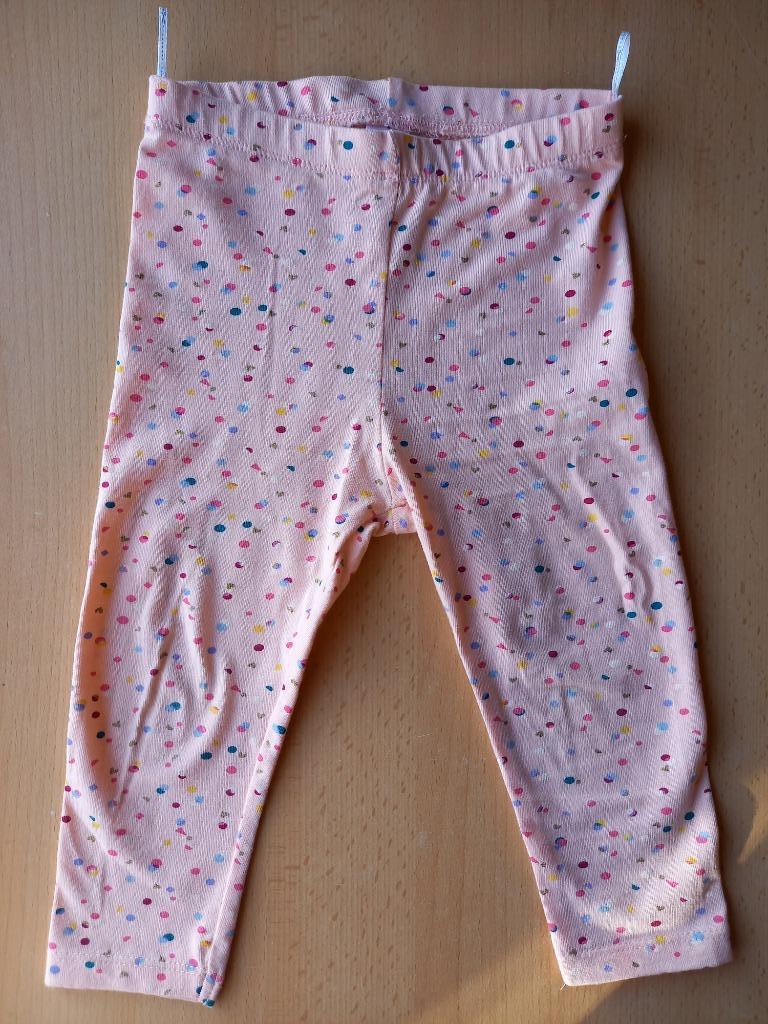 Etat neuf, legging couleur saumon à pois taille 80, Pantalon, Enlèvement ou Envoi, Babyclub, Comme neuf