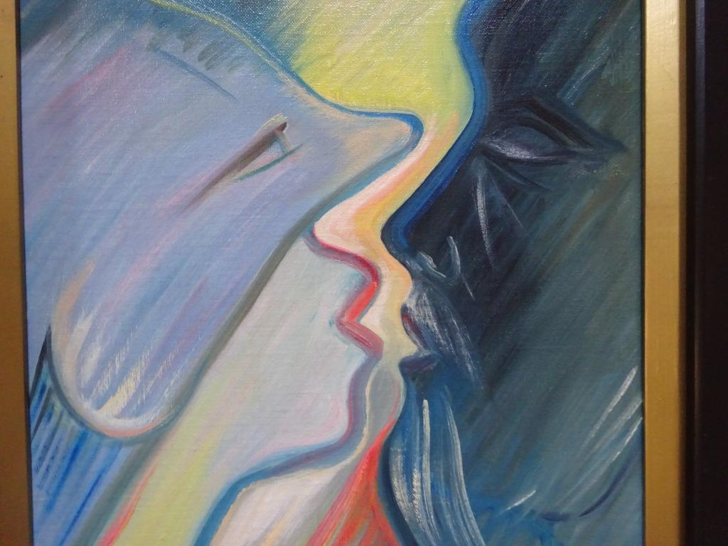 Lode Herreman, paneel, 50 x 37 cm, Lieve onbekende 1987, Enlèvement