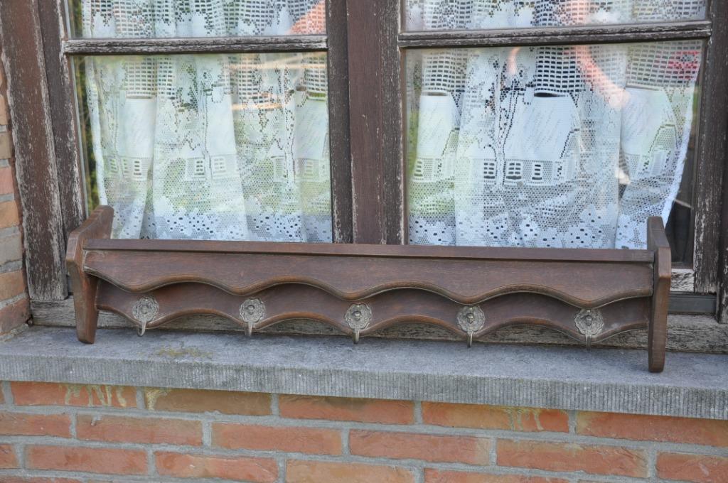 archelle en chene 5 crochets angelot, Enlèvement ou Envoi, Utilisé