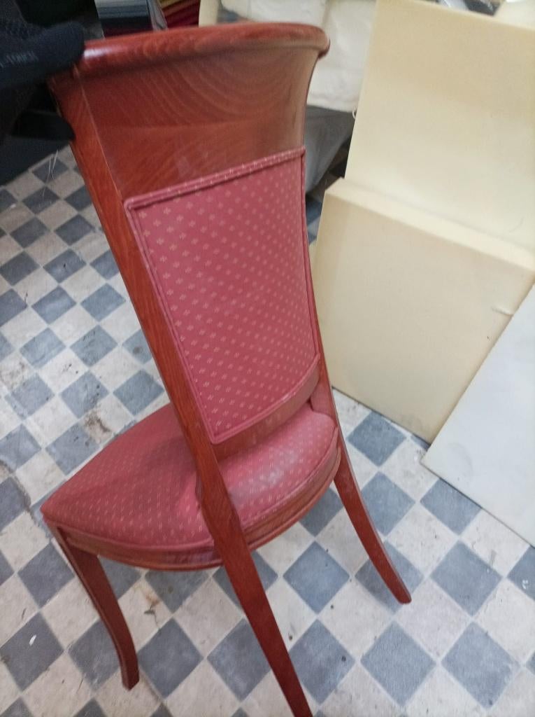 Set van 15 massief beukenhouten stoelen - zeer goede staat, Ophalen, Gebruikt, Stof, Louis-Philippe