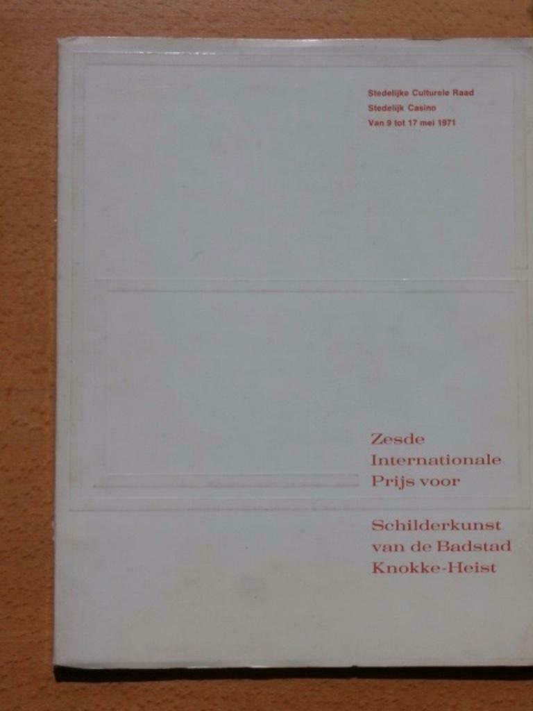 Zesde Internationale Prijs voor Schilderkunst van de badstad, Gelezen, Ophalen of Verzenden, Schilder- en Tekenkunst, Stedelijk Culturele raad