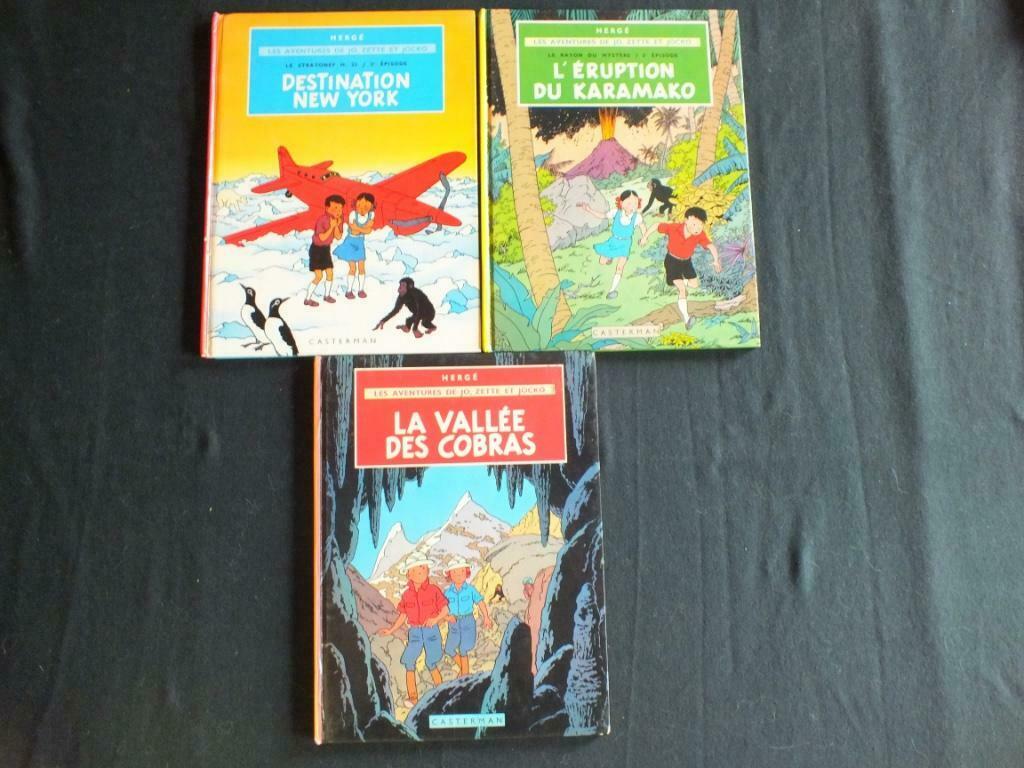 JO, ZETTE & JOCKO /4 ALBUMS/.      EDITIONS CASTERMAN, Livres, Série complète ou Série, Enlèvement ou Envoi, Utilisé, Hergé