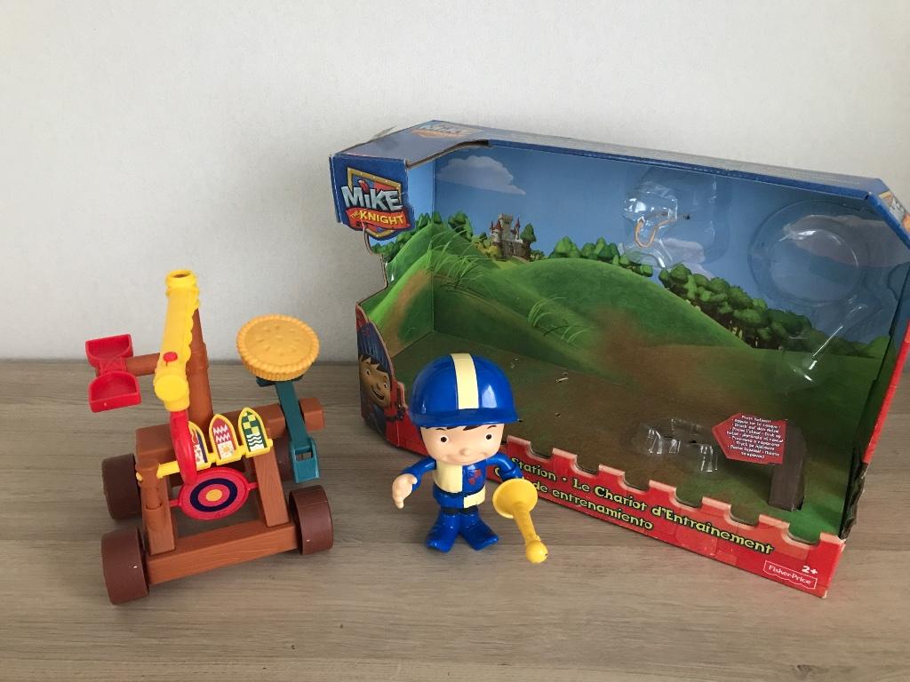 Fisher-Price: Mike de ridder met katapult, Kinderen en Baby's, Ophalen, Zo goed als nieuw, Speelset