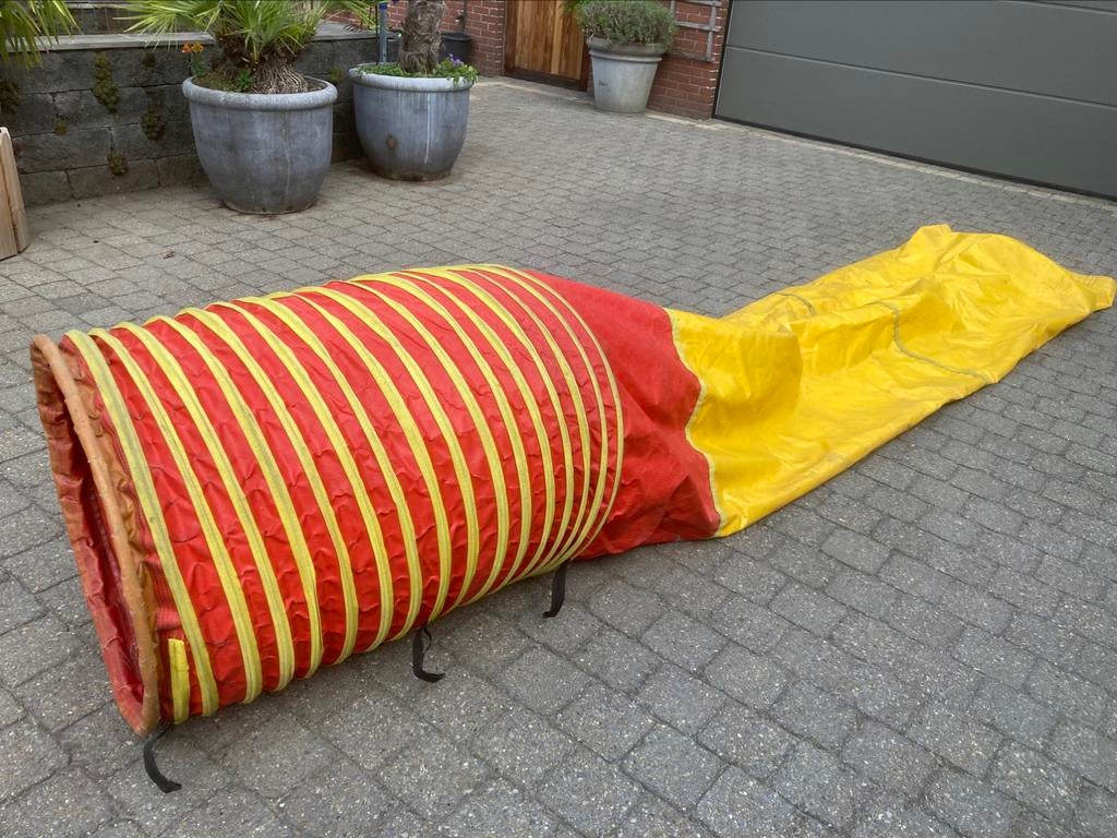 Professionele agility tunnel met slurf, Dieren en Toebehoren, Ophalen, Gebruikt, Behendigheidspeelgoed