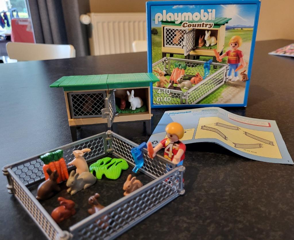 PLAYMOBIL Konijnenhok met buitenren - 6140, Ophalen, Zo goed als nieuw