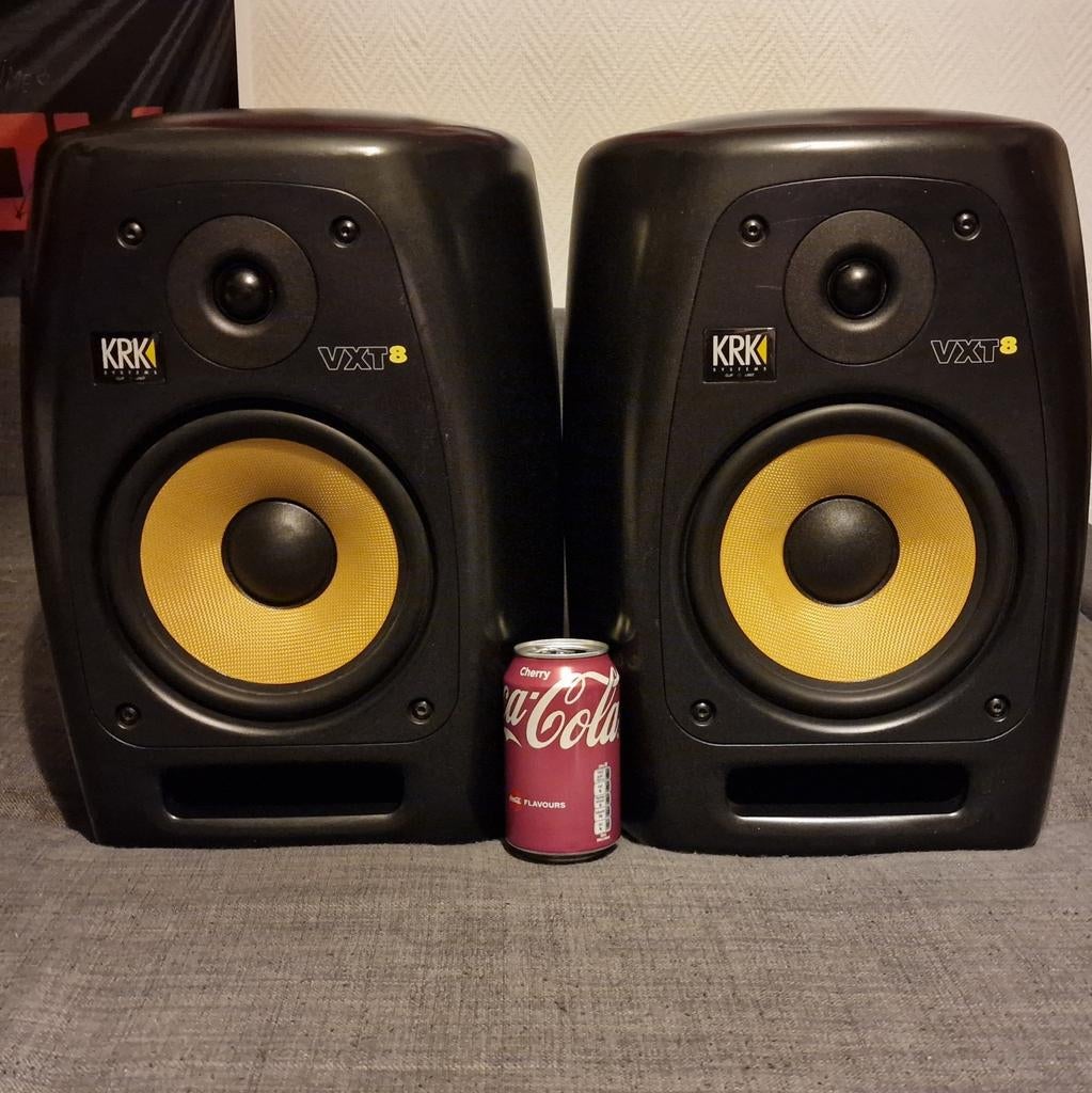 2X KRK VXT8 luidsprekers/monitoren  2 VOOR DE PRIJS VAN 1, Computers en Software, Pc speakers, Ophalen