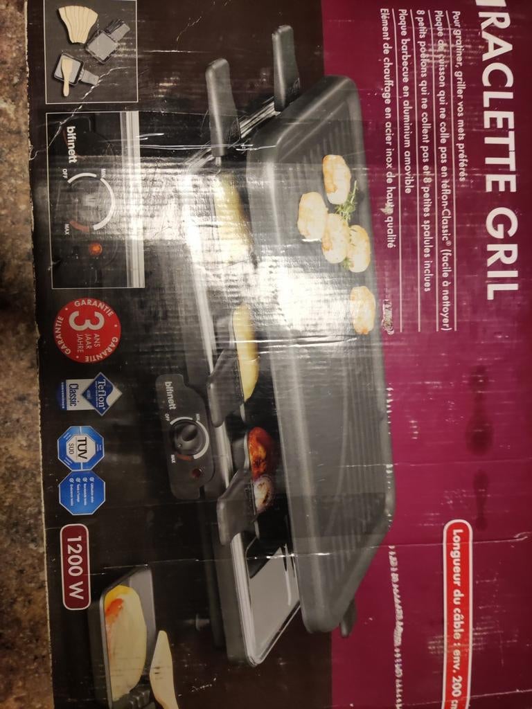 Appareil à raclette 8 personnes, Electroménager, Enlèvement, Utilisé