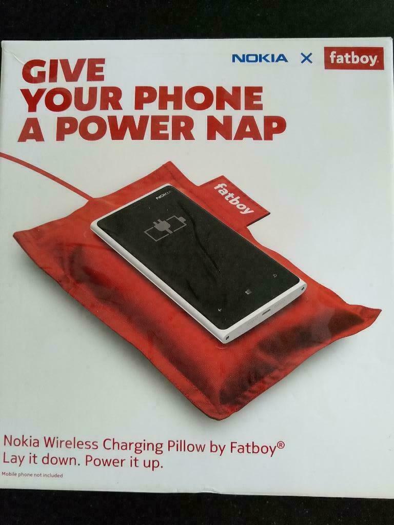 zwarte fatboy Nokia - draadloos oplaadkussen, Télécoms, Téléphonie mobile | Chargeurs pour téléphone, Enlèvement, Utilisé, Nokia
