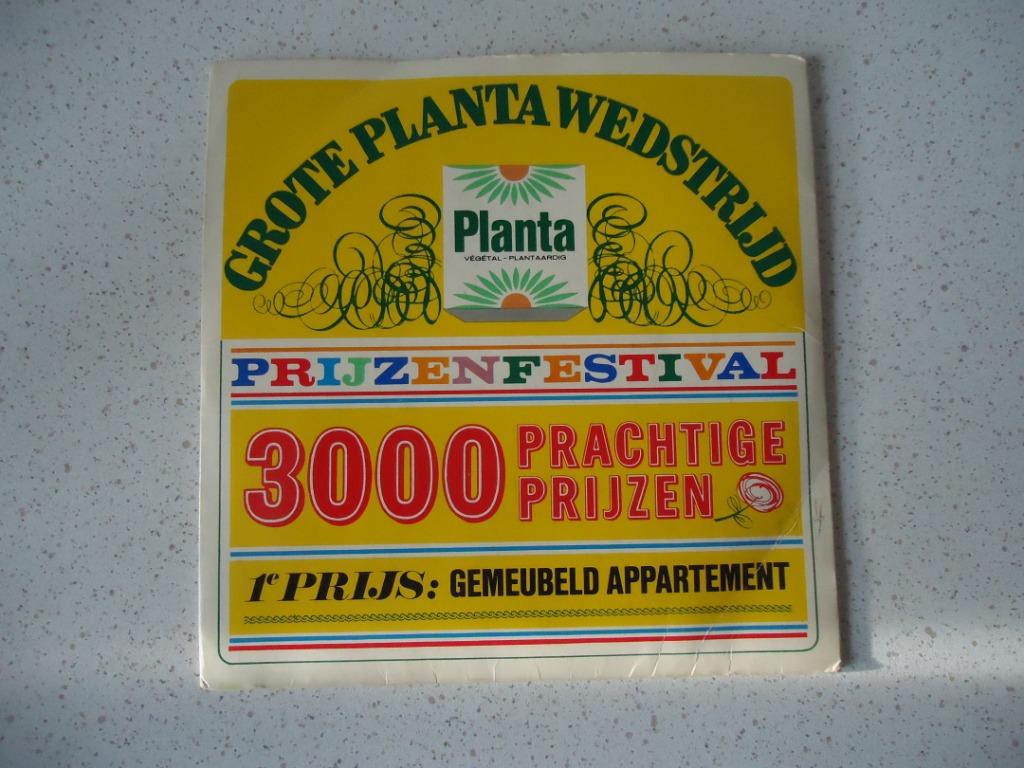Part 178 - Reclame Singles "Grote Planta Wedstrijd", CD & DVD, Vinyles Singles, Utilisé, Autres genres, Enlèvement ou Envoi
