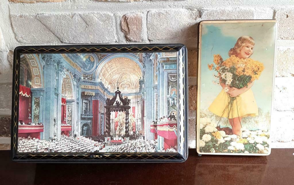 Oude vintage blikken dozen, Verzamelen, Ophalen of Verzenden, Gebruikt, Overige