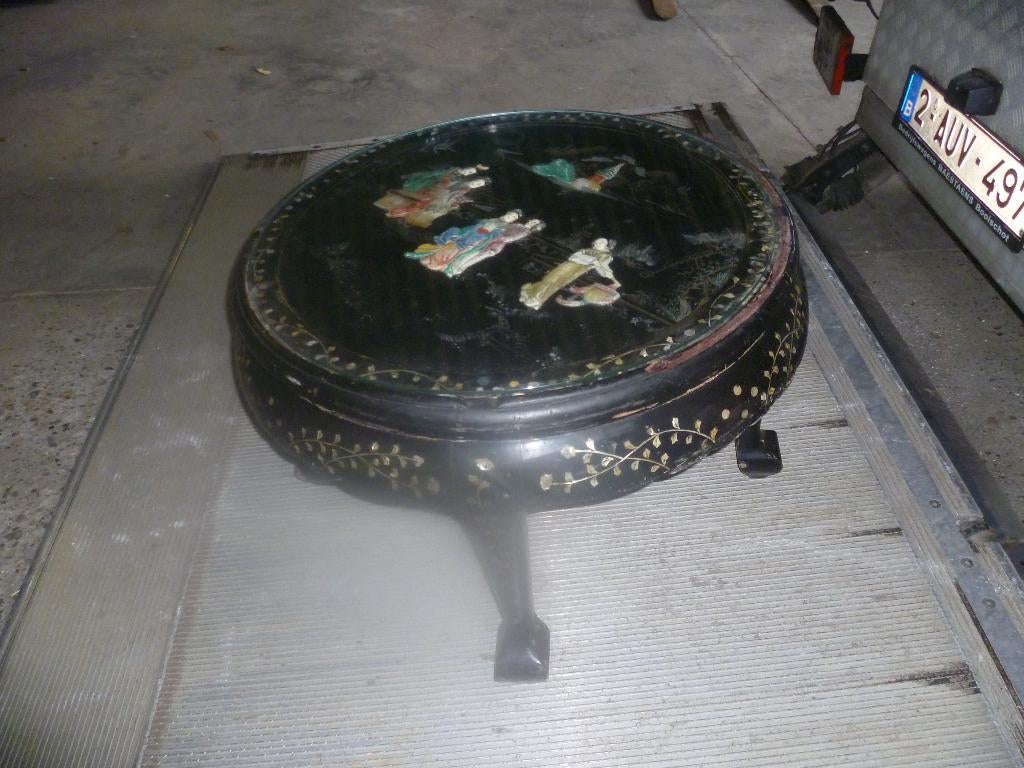 CHINEESE SALONTAFEL MET JADE, Ophalen of Verzenden