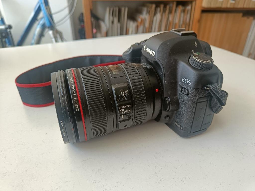 Combi Canon 5D Mark II body + zoomlens + toebehoren, Audio, Tv en Foto, Ophalen, Spiegelreflex, Canon, 21 Megapixel