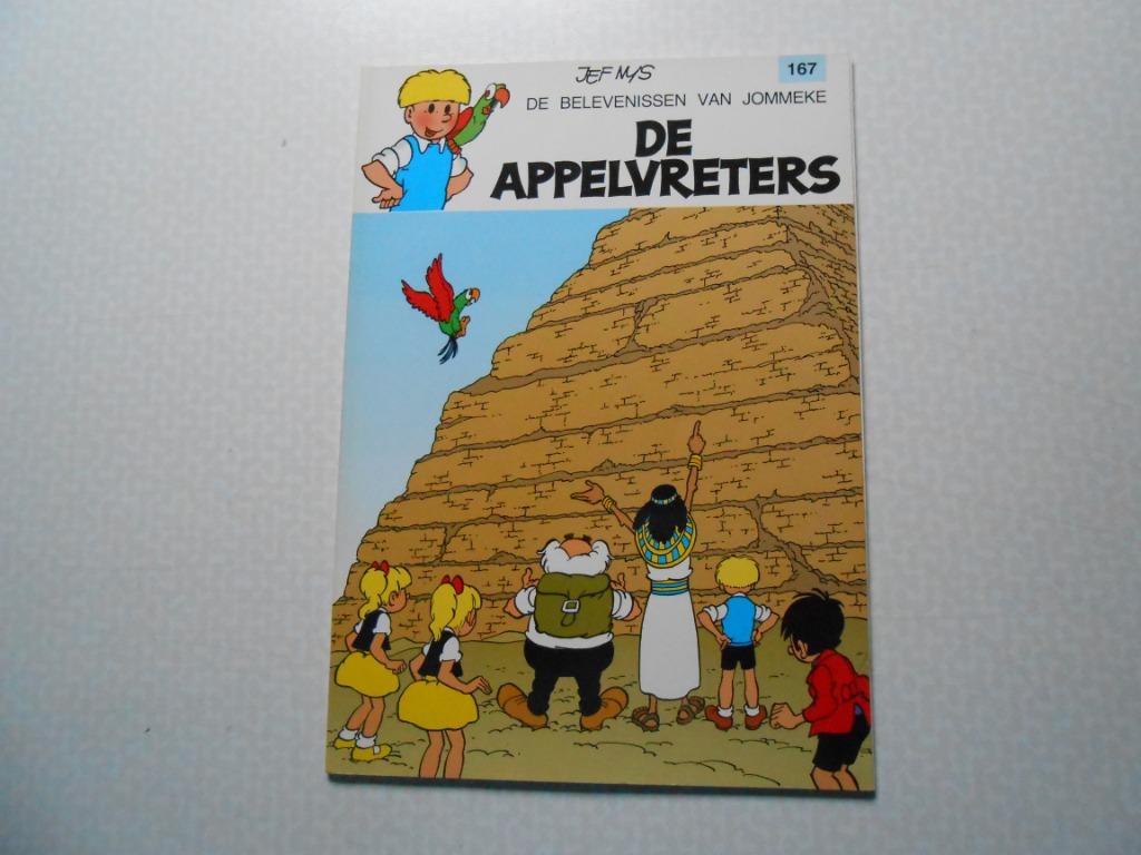 Jommeke 167 De appelvreters 1992  1 ste druk., Jef Nys, Eén stripboek, Nieuw, Ophalen of Verzenden