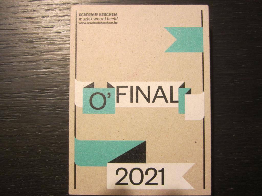 O'FINAL 2021: EXPO  -Afstudeerprojecten Academie Berchem-, Boeken, Kunst en Cultuur | Beeldend, Grafische vormgeving, Ophalen of Verzenden