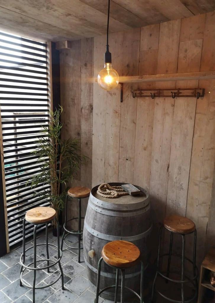 Mooi gebruikte steigerhout planken gedoubleerd 15 mm dik, Doe-het-zelf en Bouw, Hout en Planken, Ophalen, Gebruikt, Minder dan 25 mm