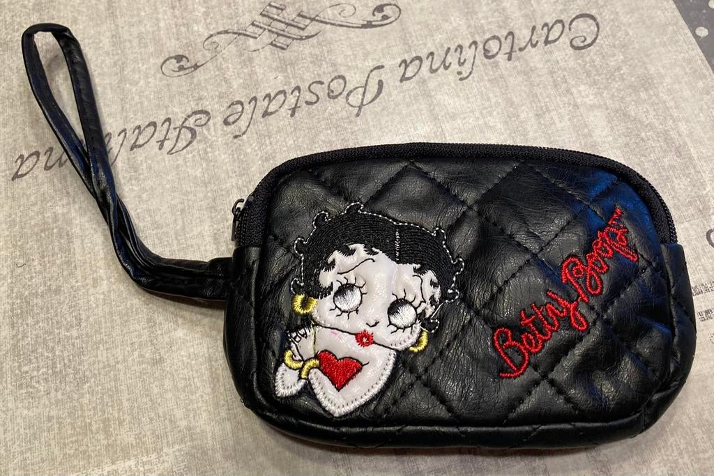 Betty Boop tasje,2 vakjes, Handtassen en Accessoires, Kettingen, Ophalen of Verzenden, Nieuw, Zwart, Overige materialen