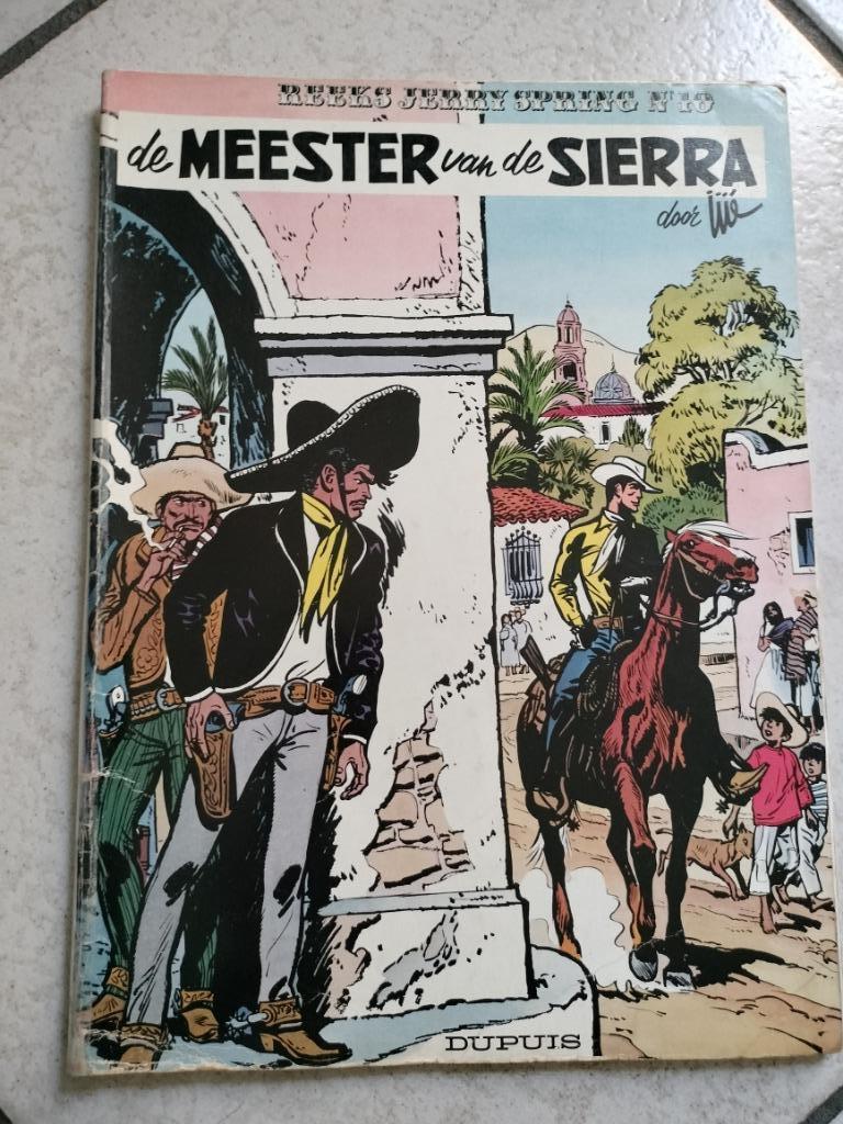 Strip Jerry Spring 10 - de meester van de sierra - Jijé, Enlèvement ou Envoi, Une BD, Iiie, Utilisé
