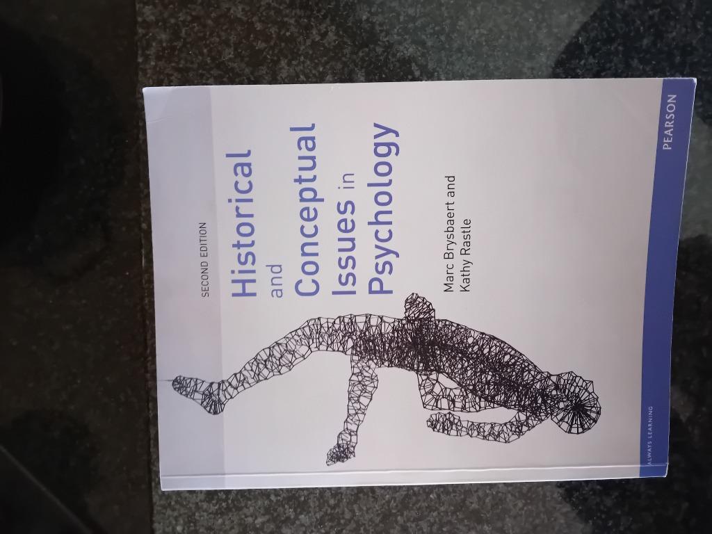 Historical and conceptual issues in psychology, Marc Bryseba, Enlèvement ou Envoi, Autres sujets/thèmes, Comme neuf, Marc Brysbaert