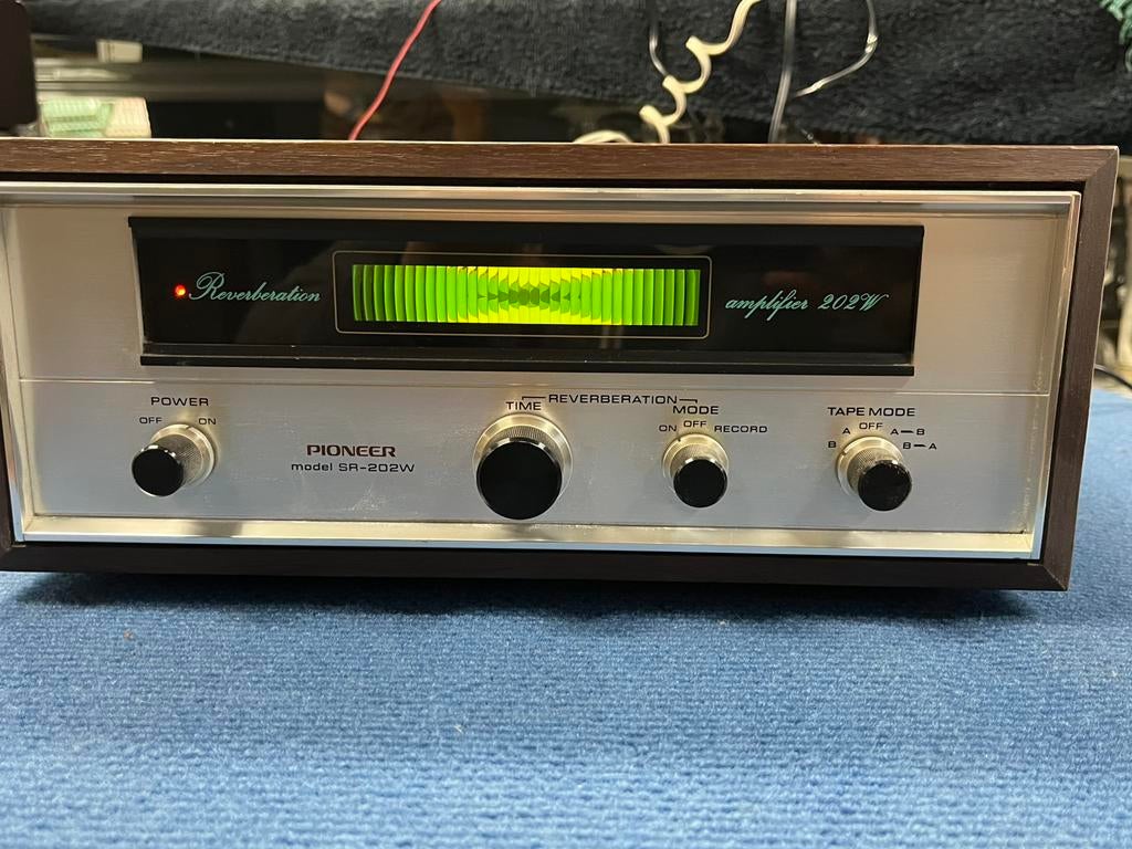 Pioneer SR-202W — Reverbversterker — houten behuizing, Ophalen, Gebruikt, Pioneer