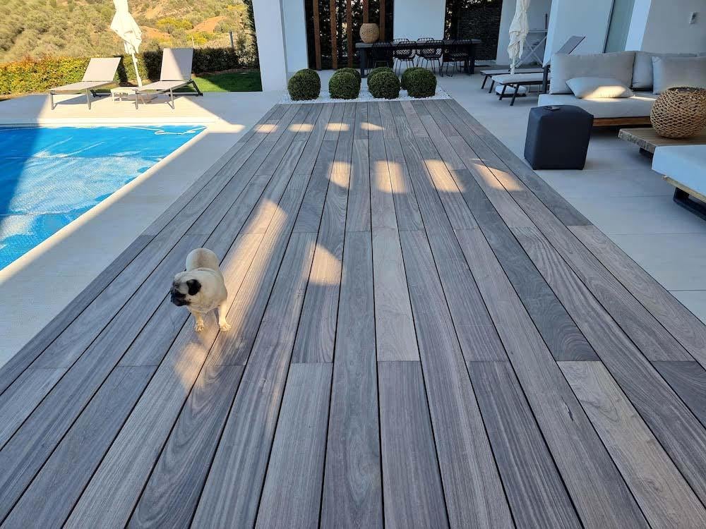 Terrasse Padouk/padouk 21 x 145 mm Brix, Enlèvement ou Envoi, Neuf, Bois