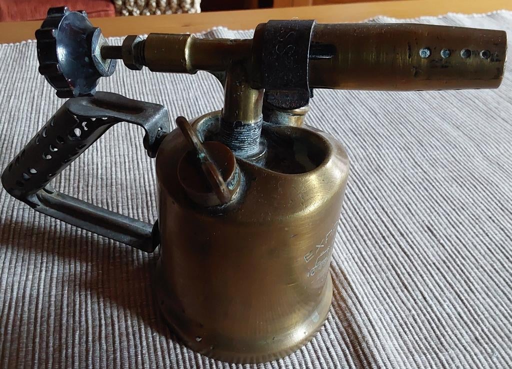 Ancienne lampe à souder en cuivre express LG n39, Enlèvement ou Envoi