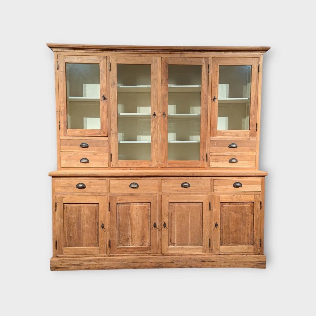 Armoire Bastiaan noire • Armoire à pharmacie • Armoire à buf, Enlèvement ou Envoi, Comme neuf, Teck, Landelijk vintage industrieel brocante modern