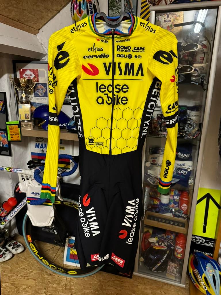 Visma lease a bike - wout van aert, Fietsen en Brommers, Fietsaccessoires | Fietskleding, Ophalen of Verzenden, Zo goed als nieuw