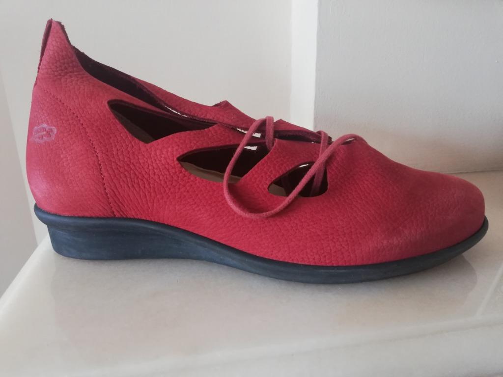 Loints Hevea Dahli schoenen bloemachtig rood met G-wijdte 40, Enlèvement ou Envoi, Neuf, Rouge
