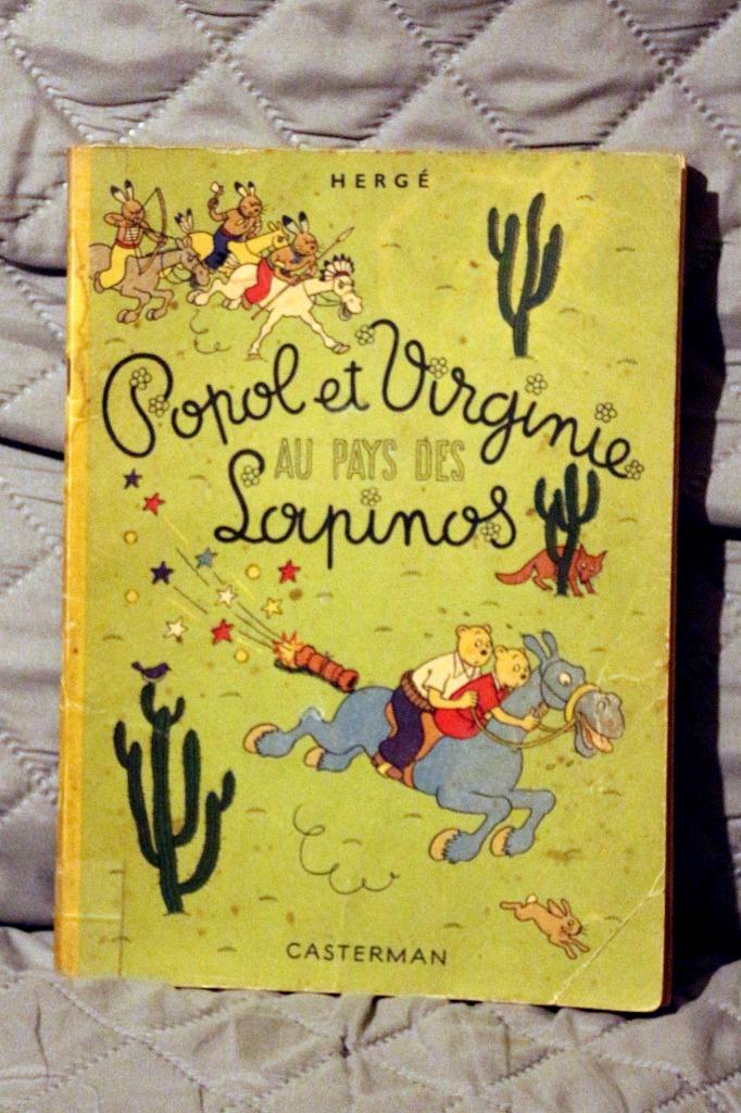 Popol et Virginie au pays des lapinos, Livres, Une BD, Enlèvement, Utilisé, Hergé.