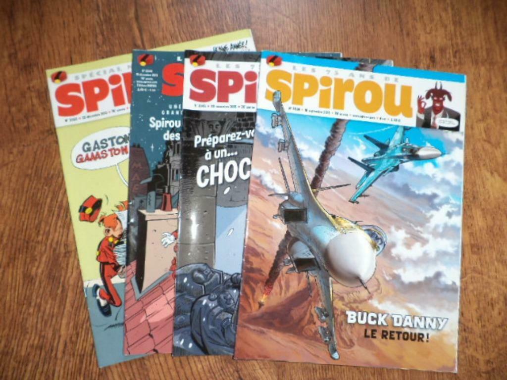 Lot de 4 Spirou le journal - 2013, Livres, Plusieurs BD, Enlèvement ou Envoi, Utilisé