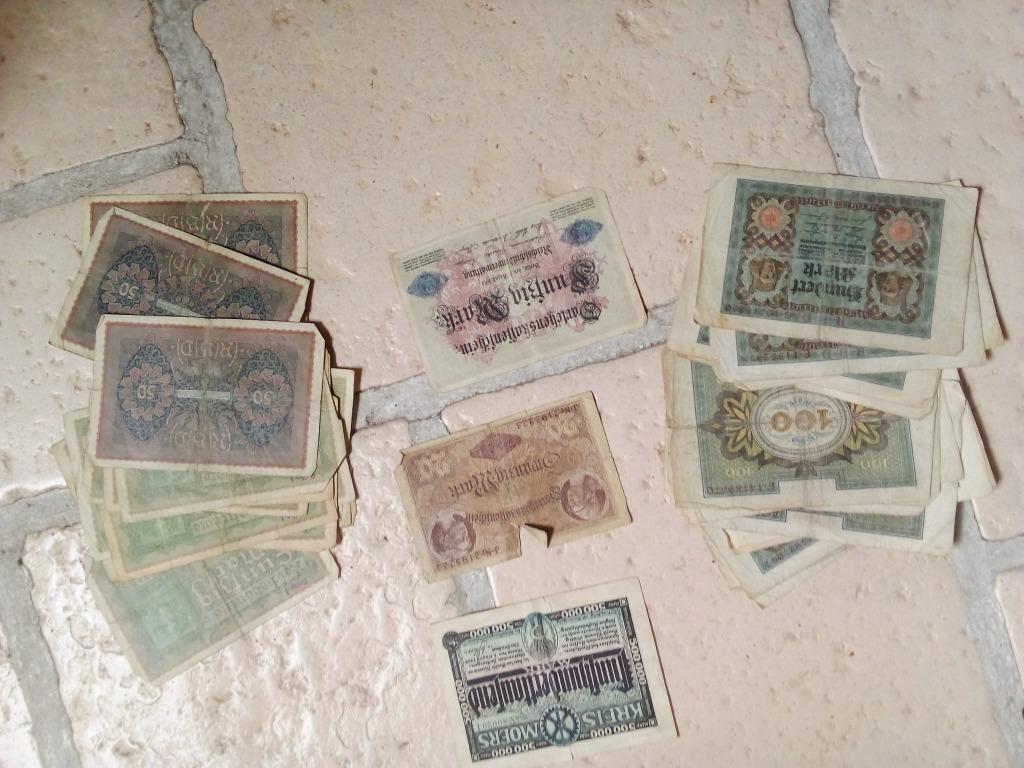 Anciens billets allemands, Collections, Enlèvement ou Envoi, Utilisé