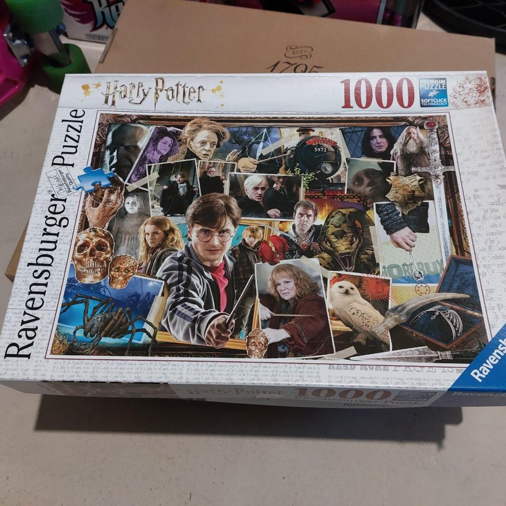 5x Harry Potter puzzel van 1000 stukjes - 100% compleet, Ophalen of Verzenden, 500 t/m 1500 stukjes, Zo goed als nieuw, Legpuzzel