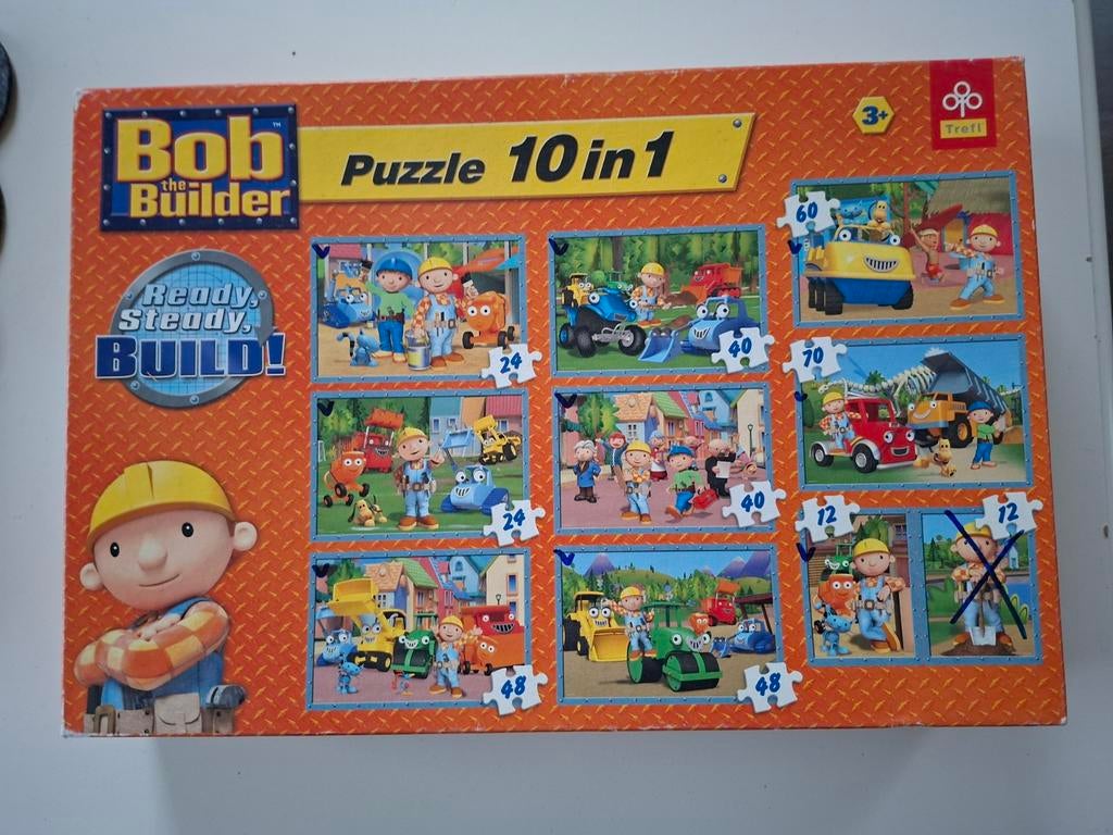Puzzels : bob de bouwer ( 8 in 1 doos ), Kinderen en Baby's, Speelgoed | Kinderpuzzels, Ophalen of Verzenden