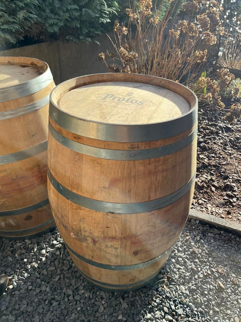 Tonneau de vin en chêne, tonneau de vin,baril de pluie, Jardin & Terrasse, Barils de pluie, Enlèvement, Comme neuf