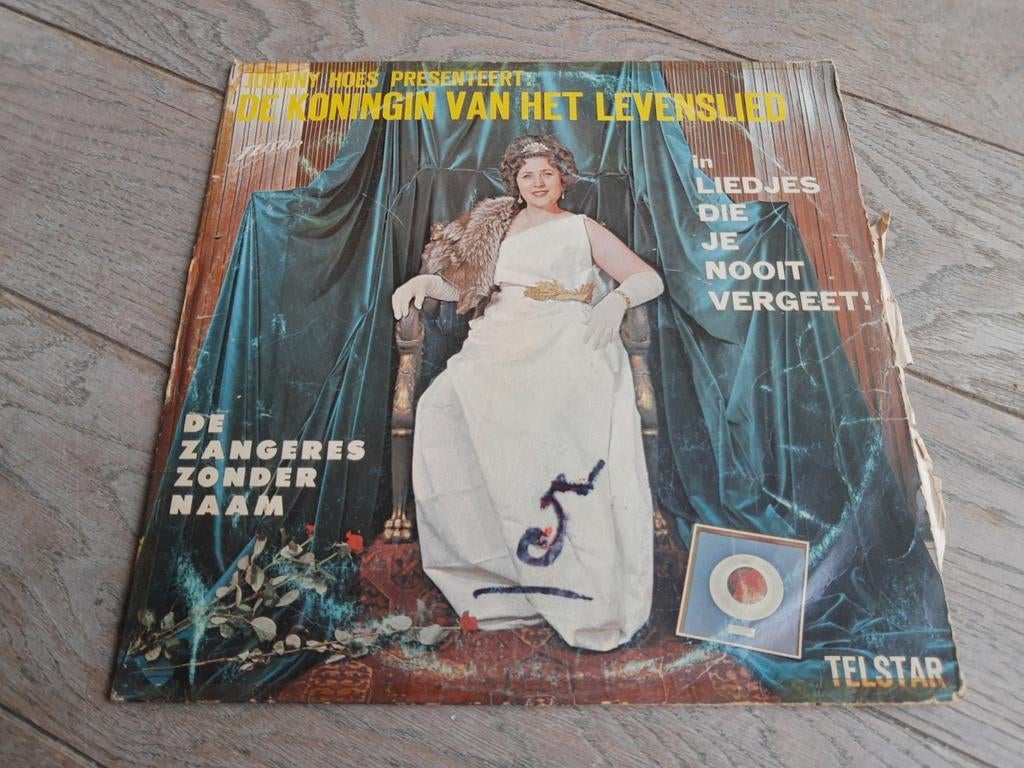 Lp Zangeres zonder naam - koningin van het levenslied, Cd's en Dvd's, Ophalen of Verzenden