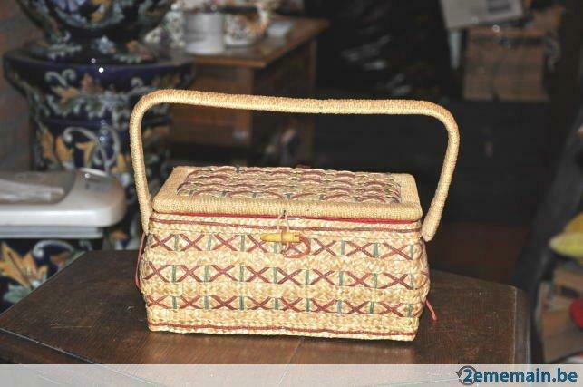 boite a couture en paille tressée, Enlèvement ou Envoi, Utilisé