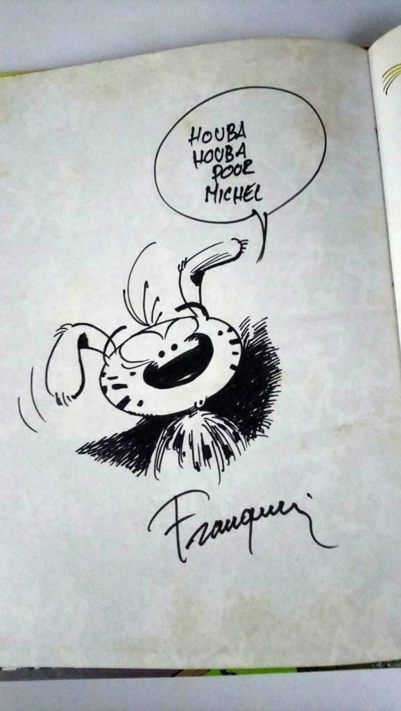 marsupilami (Franquin) dedicace superbe, Livres, Une BD, Enlèvement ou Envoi, Utilisé