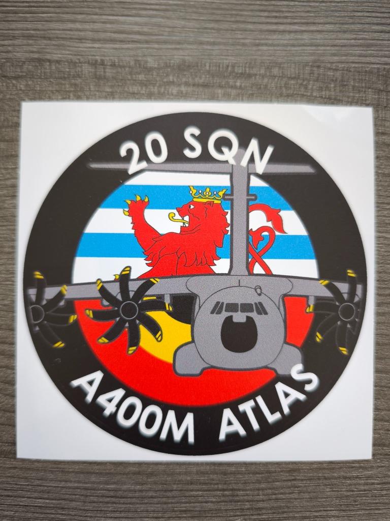 Belgian Air Force 20 SQN A400M sticker, Enlèvement ou Envoi