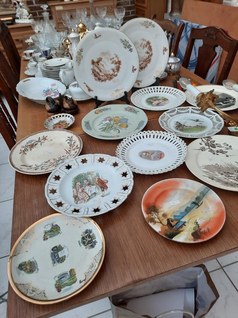 Allerlei antieke borden., Antiek en Kunst, Antiek | Servies compleet, Ophalen of Verzenden
