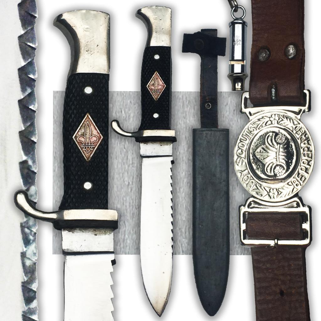 🚨Zeldzame en mooie originele zaagtanddolk van na de Tweede, Verzamelen, Militaria | Algemeen, Landmacht, Zwaard of Sabel, Verzenden