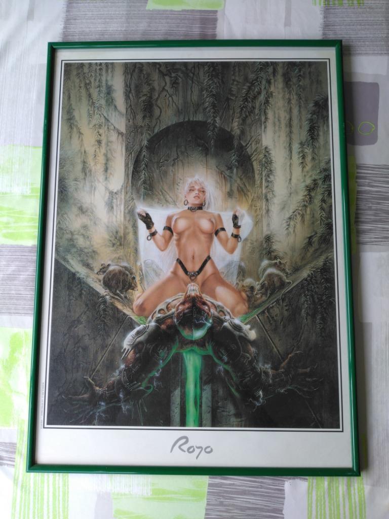 Poster Luis Royo cadre 50x70, Enlèvement ou Envoi, Rectangulaire vertical, Avec cadre, A1 jusqu'à A3