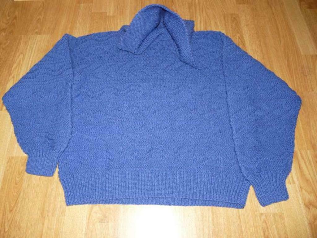 Wollen trui, Kleding | Dames, Ophalen of Verzenden, Gedragen, Maat 42/44 (L), Blauw