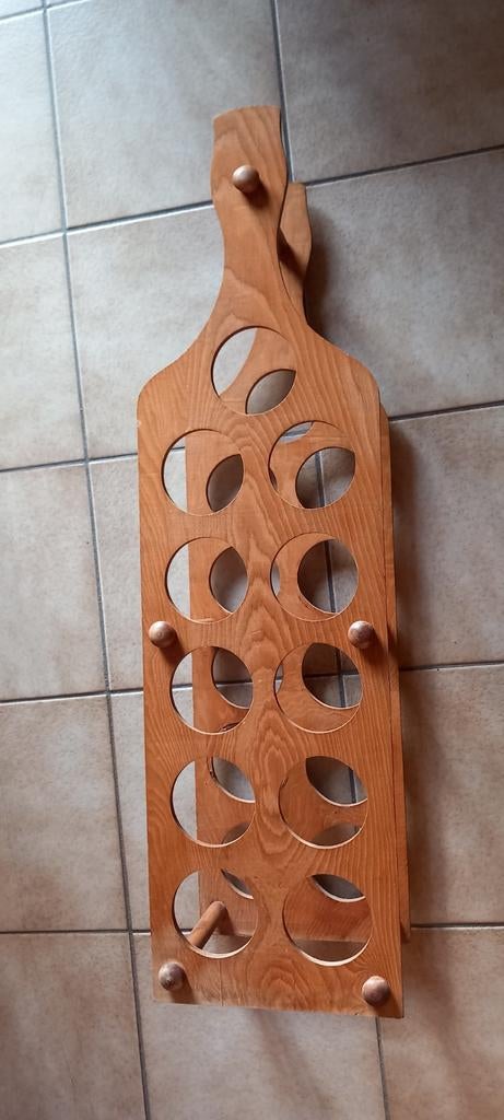 Casier à vin en bois pour 11 bouteilles, 75 cm ou plus, Enlèvement ou Envoi, Comme neuf, 5 à 15 bouteilles