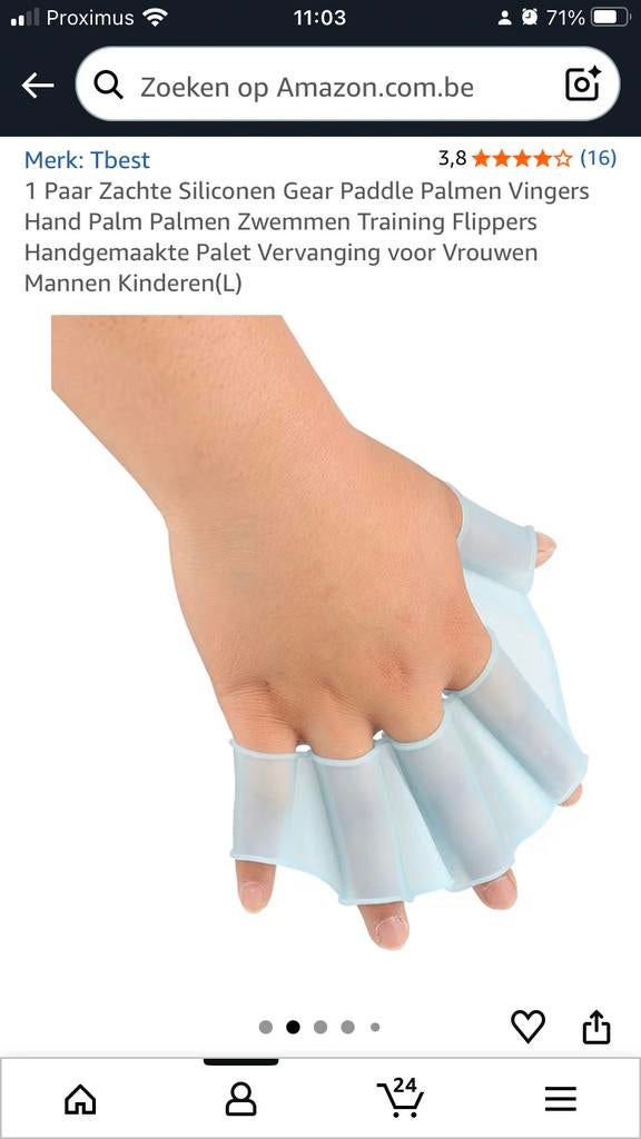 Zwemvliezen voor aan je hand, Watersport en Boten, Ophalen of Verzenden, Nieuw